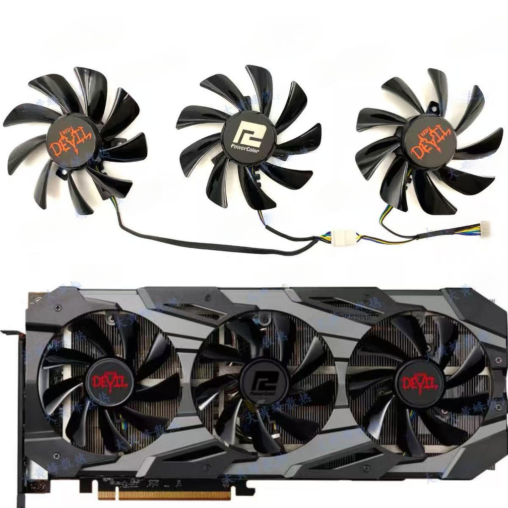 Mới 85MM 4PIN CF9015H12S RX5700 5700XT Quạt GPU cho PowerColor Radeon RX5700 5700XT ĐỎ DEVER card đồ