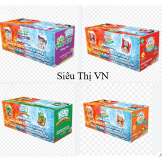  Thùng Sữa Chua uống Kun túi 110mlx 24 Gói Vị Nho Socola Cam Dâu 