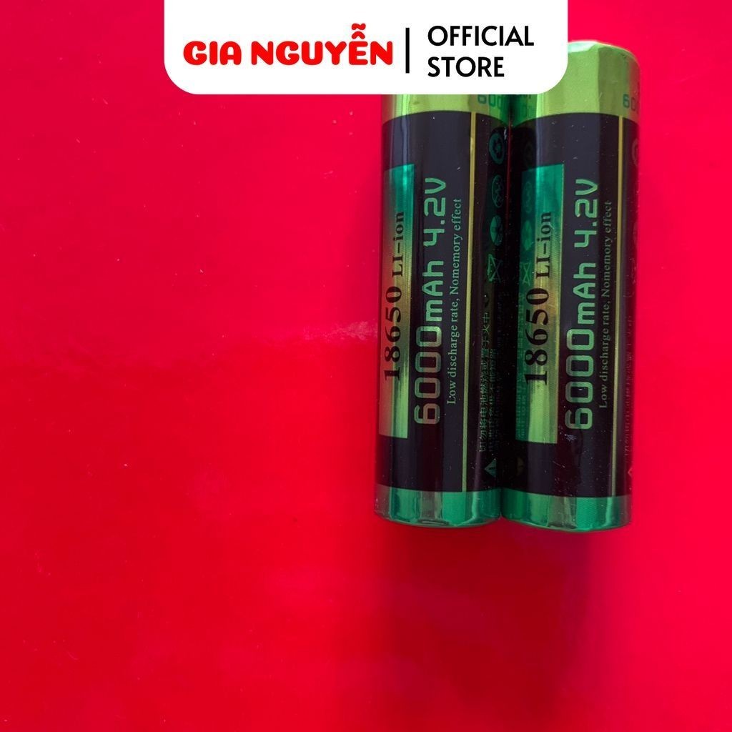 2 viên  pin  sạc  18650 AKASHA 3,7V / 4,2V  Dung  lượng  cao  CHẤT  LƯỢNG  TỐT - Gia Nguyễn