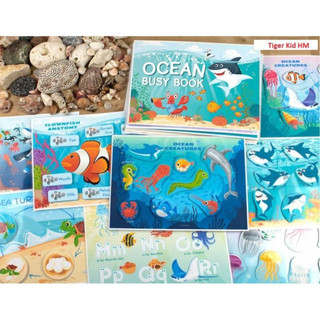 Đồ chơi Montessori Ocean Busy Book Đồ Chơi Giấy Tocaboca Tăng Khả Năng Sáng Tạo H12