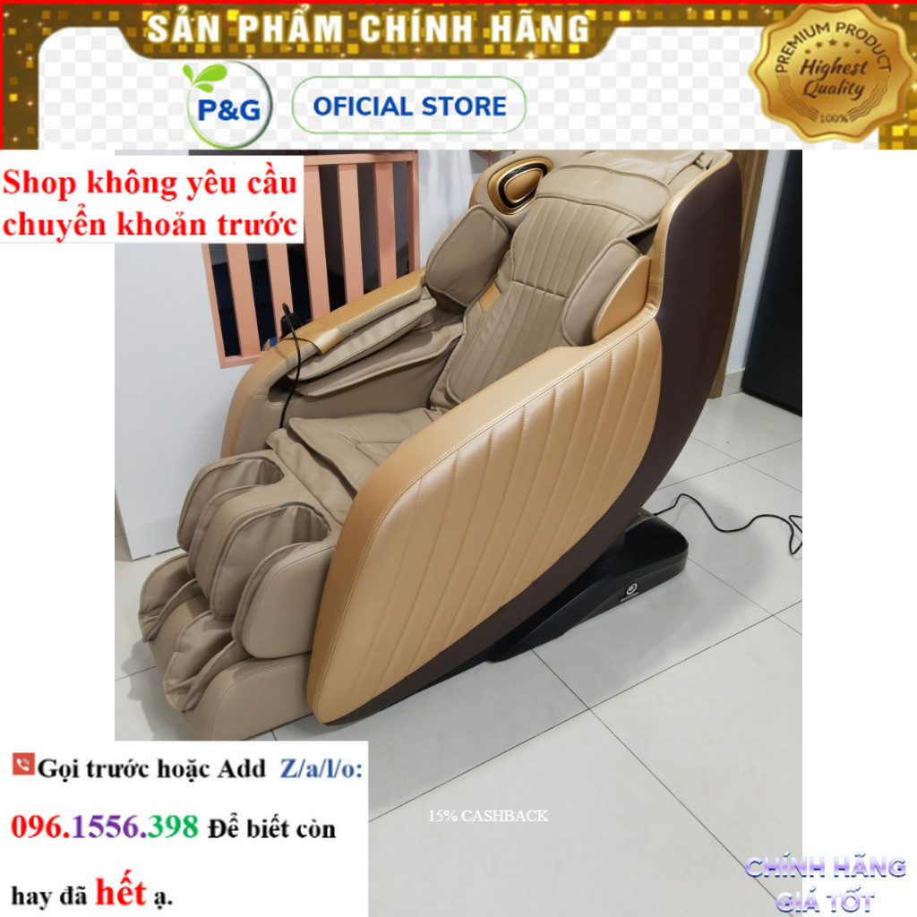 Hãng Ghế massage Okinawa Os - 725, con lăn silicon 4D, điều kiển giọng nói tiếng việt km