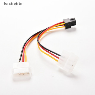Forstrettn pci-e 6 pin sang dual 4 pin thẻ video bộ chuyển đổi nguồn cáp en