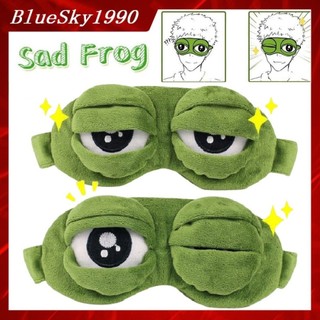 【Bluesky1990】Mặt Nạ Che Mắt Ngủ Hình Chú Ếch Dễ Thương Vui Nhộn Cho Nam Và Nữ