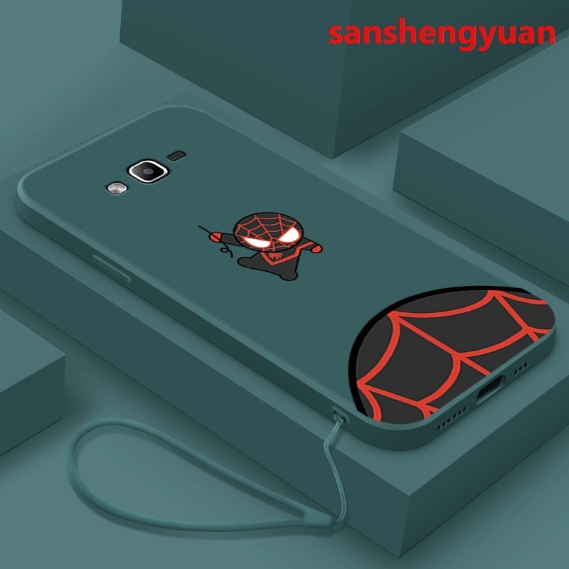 ốp lưng Samsung J2 PRIME Ốp điện thoại Samsung J2 PRIME silicon lỏng Spider Man mềm giảm xóc cản ytf