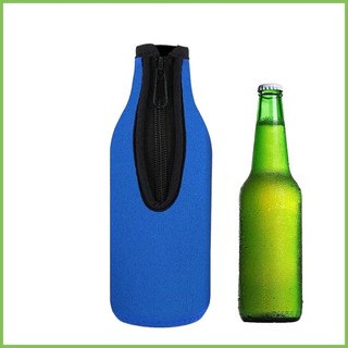 Chai Bia Cách Nhiệt Zip-Up Chai Áo Khoác Zip-Up Nắp Chai Bia Giá Đỡ Tay Dày Chai Bia gelhvn gelhvn gelhvn
