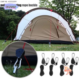 Fansin 1 / 2 / 4 Ròng Rọc Ratchets 1 / 8 Móc Treo Dây Có Thể Điều Chỉnh Kayak Canoe Thuyền Dây Buộc Xuống