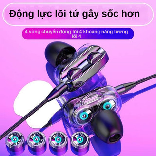 Tai nghe có dây trong tai động kép Quad Core type-c Thích hợp cho Apple Android Huawei OPPO Xiaomi vivo