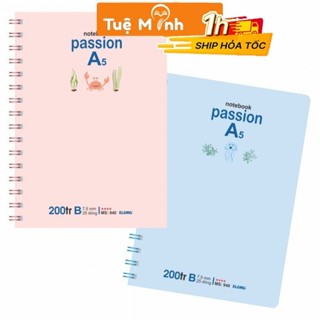  Sổ Klong A5 200 trang VPPTUEMINH kẻ ngang-Line lò xo kép vở Klong MS 940 cho học sinh văn phòng 