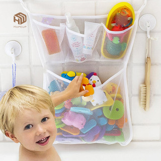 HOPEUP Bồn Tắm Cho Bé Bồn Tắm Đồ Chơi Lưới Lưu Trữ Túi Hút Đồ Dùng Phòng Tắm Tidy Tổ Chức Lưới