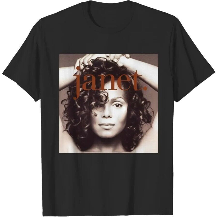 2024 bánh quế cho bạn bè Janet Jackson Áo thun Janet Jackson Ca sĩ Áo sơ mi Unisex Áo thun ngắn tay