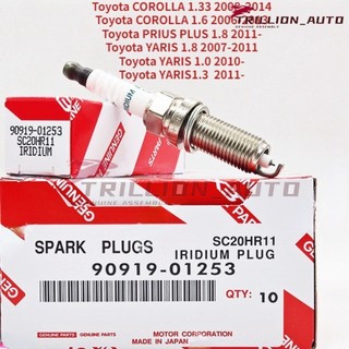4 iridium bugi sc20hr11 90919-01253 cho toyota corolla 1.33 1.6 prius 1.8 yaris vvti 1.0 1.3 1.8