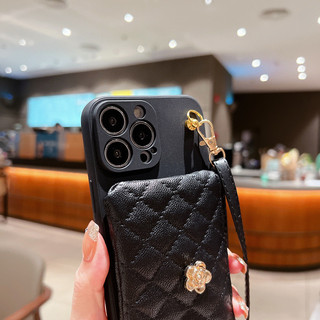 Gói chèn thẻ có dây buộc da cho Redmi Note13 Pro Plus Note12 Note11 Note10 Note9 Note 12s 9s 8 A1 Redmi 13 Lite 13c 12c 10c 9c 9A Ví đựng tiền xu Vỏ điện thoại mềm