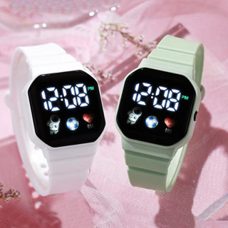 Bán chạy Đa Năng Trẻ Em Chống Thấm Nước Thể Thao Đồng Hồ Điện Tử Sinh Viên Matcha Hồng Spaceman Màn Hình Đôi Đồng Hồ Cặp Đôi Nam Nữ