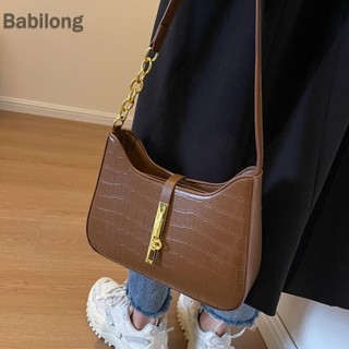  Túi đeo vai dây chuyền họa tiết cá sấu bằng da PU Túi xách Tote thời trang dành cho nữ