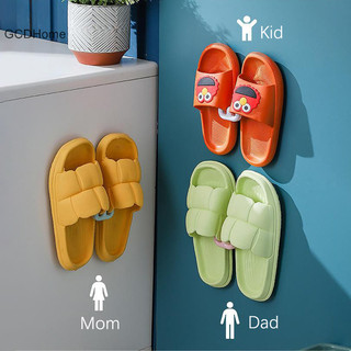 Gcdhome dép giá tự dính phòng tắm đơn giản dép móc vệ sinh thoát nước giá treo tường phòng ngủ bảo quản móc phơi giày hot