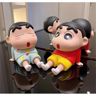 Crayon Shin-chan Điện Thoại Di Động Đứng Hoạt Hình Trang Trí Dễ Thương Để Bàn Trang Trí Giá Đỡ Điện Thoại Quà Tặng Tiếp Liệu