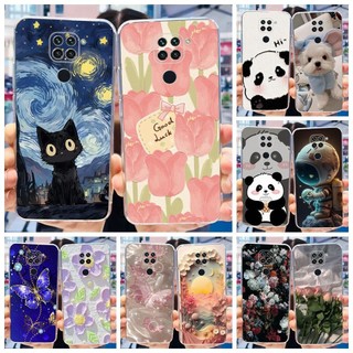 Ốp điện thoại TPU silicon mềm hình chú mèo gấu trúc dễ thương cho Xiaomi Redmi Note 9 / Note 9s / Note9 Pro / Note 9 Pro Max
