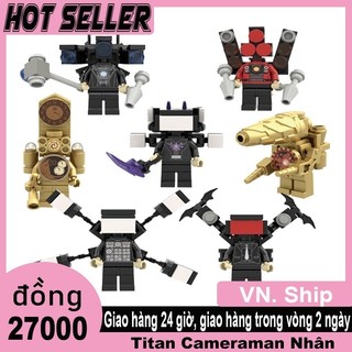 Skibidi Khối Xây Dựng Titan Cameraman Nhân Vật Đồ Chơi Minifigures Dr.Toilet Man