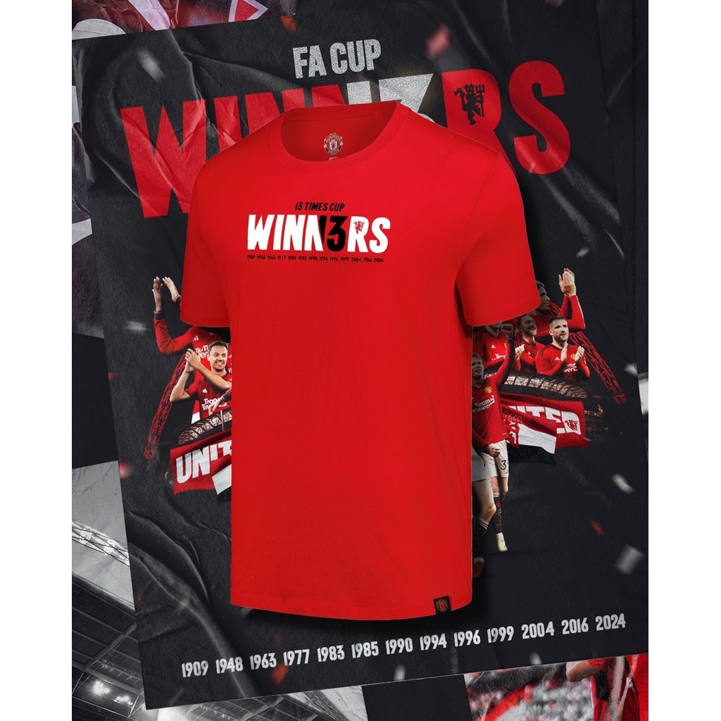 Áo thun Manchester United Vô địch FA CUP - Chất Vải Dày Dặn Form Âu - BOMBSHOP [TS203]