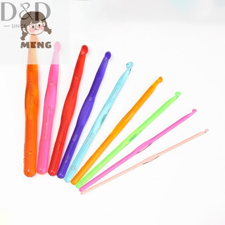 Móc len nhựa trong suốt kim MENG1, 3-12mm, nhiều kích cỡ