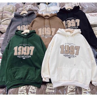 Áo hoodie 1997, Áo nỉ ấm, from rộng mặc thoải mái, không xù, Sét bộ mặc ở nhà DVGIT