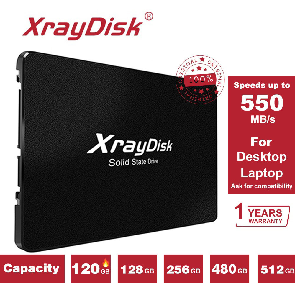 Ổ Cứng ssd xraydisk 120gb 240gb 480gb 2.5 '' sata iii ssd 100% 100% Cho Máy Tính Mới