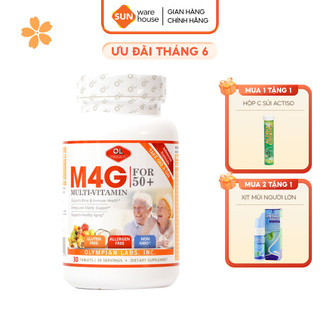 Viên Uống Bổ Sung Vitamin M4G Multi Vitamin For 50+ Cho Người Trên 50 Tuổi Olympian Labs Hộp 30 Viên