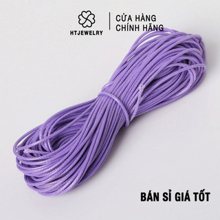Dây da (dây sáp bóng) đan vòng handmade 1mm HTJEWELRY  dây không thấm nước PH818