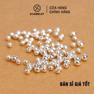 [GIÁ SỈ] Bạc S925: Set 10 VIÊN Bi Bạc Cao Cấp HTJEWELRY Các Cỡ 2 - 3 - 4 mm PH332