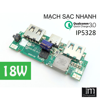 Mạch sạc nhanh qc3.0 ip5328 18w