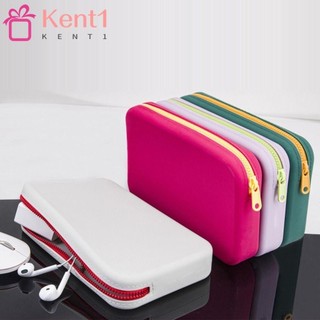 Túi đựng mỹ phẩm KENT1, Hộp đựng cọ trang điểm chống nước vuông, Dung tích lớn di động có khóa kéo Túi đựng đồ trang điểm silicon du lịch