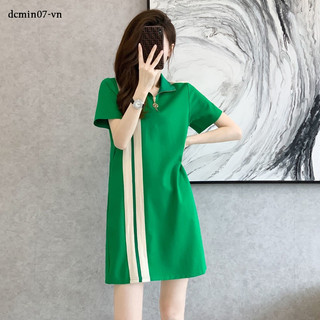 Váy polo Thun dáng rộng thời trang mùa hè Hàn Quốc dành cho nữ