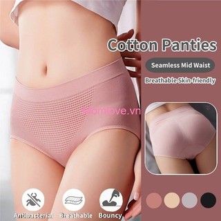 Nữ Ấm Áp Cung Điện Quần Lót Nhật Bản 3D Tổ Ong Quần Đùi Giữa Eo Liền Mạch Kháng Khuẩn Thoáng Khí Nâng Hông Quần Lót
