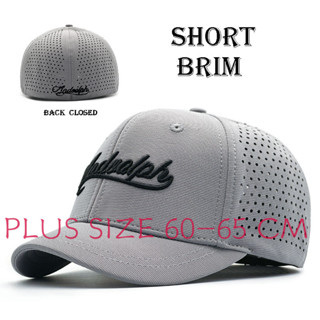 Mũ lưỡi trai ngắn 5cm Mũ bóng chày2024 mùa hè phong cách mới chất lượng cao nam Trucker Mũ cỡ lớn 60-65 cm Mũ snapback Hip Hop Mũ chống nắng có thể điều chỉnh