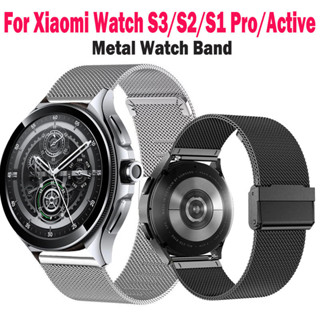 Dây đeo đồng hồ kim loại 22mm cho Xiaomi Watch S3 / S2 / S1 42 46mm Watch2 Pro Vòng tay Mi Watch Color 2 Sport S1 Pro / Active correa