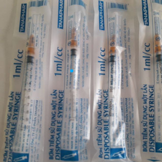 Ống tiêm mủ 1ml, 3ml, 5ml, 10ml, 20ml, 50ml. Ống 50ml bơm thức ăn, ống 1cc tiểu đường