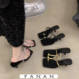 Fanan giày cao gót nữ mũi nhọn giày nữ giày sandal tiện dụng đế êm êm ái nhẹ fdl2460gly 25z240621