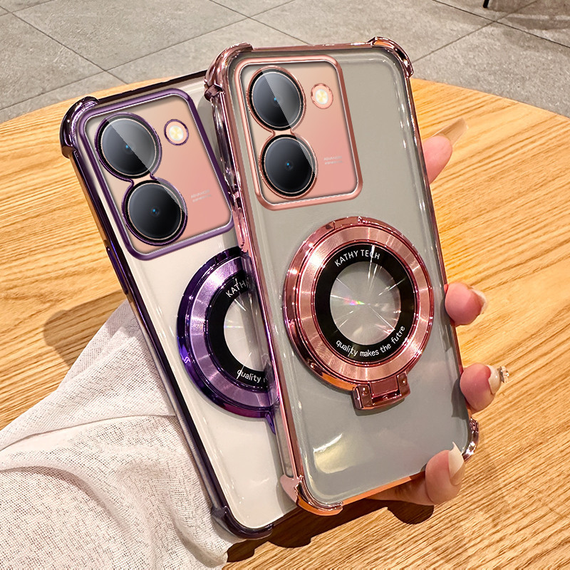 Dành Cho Vivo Y36 5G Ốp Lưng Điện TPU Chống Sốc Đứng Ốp lưng Cho Vivo Y36 5G Ốp Lưng