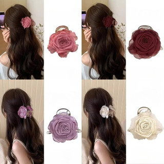 Kẹp tóc nữ hoa hồng 2025 Kẹp tóc cá mập