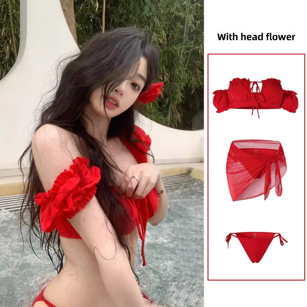 RICH-THEY Bộ Bikini Gợi Cảm Cho Nữ, Bộ Đồ Bơi Ba Mảnh Thời Trang Mới Có Đệm Ngực | BigBuy360 - bigbuy360.vn