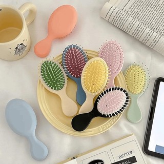 Lược chải tóc mini massage đầu thiết kế màu sắc dễ thương lược chải đầu nhỏ gọn tiện dụng E2156 