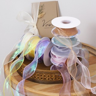 St.kunkka40mm Sợi Đuôi Cá Ruy Băng Trong Suốt Nhiều Màu Sắc Voan Ruy Băng Gói Quà Cho Bó Hoa Gói Quà