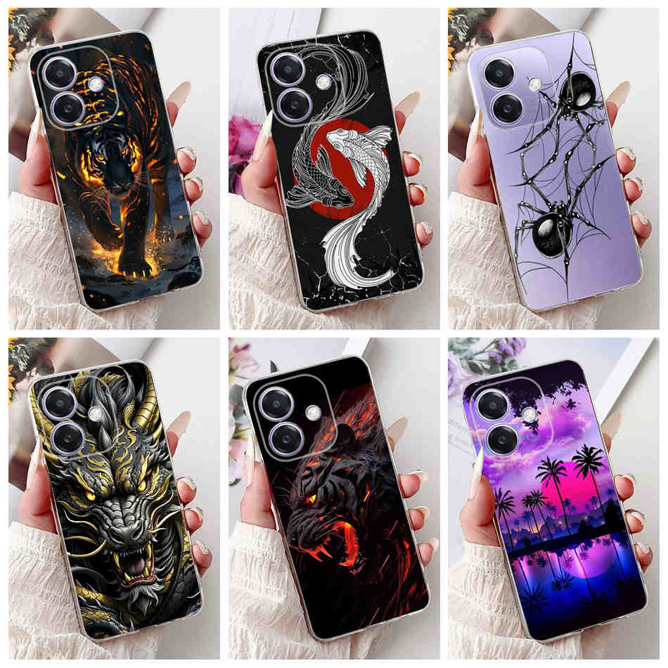 Dành cho Oppo A3 (Toàn cầu) / A3x 4G / A3x 5G Vỏ họa tiết nhện rồng mát mẻ thời trang Oppo A3x 4G 5G