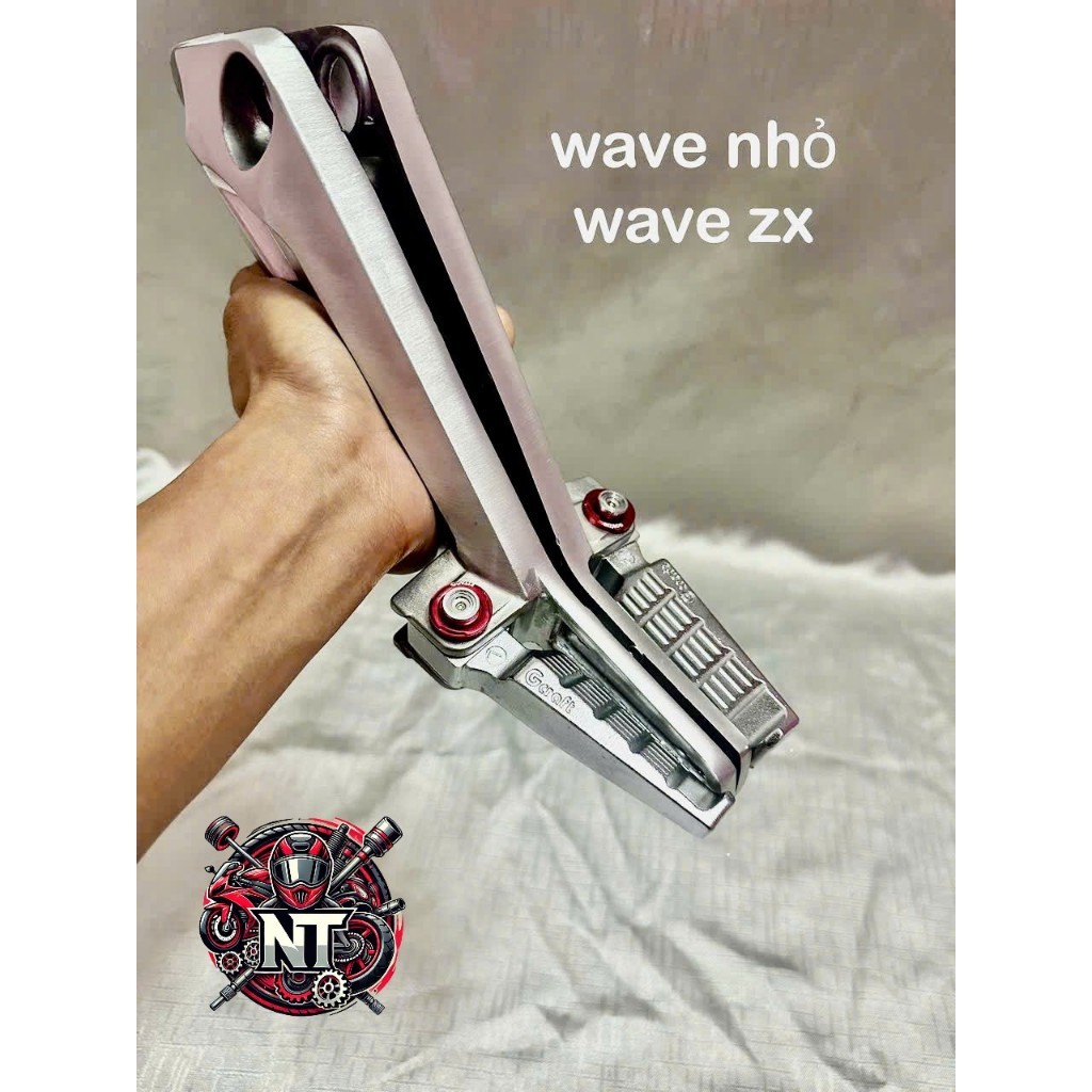 BỘ GÁC CHÂN WAVE NHỎ WAVE ZX NGẮN NHƯ ZIN tặng kềm Gác Chân Nguyên Khối Gcraft (KHÔNG LẮP SẲN) 3