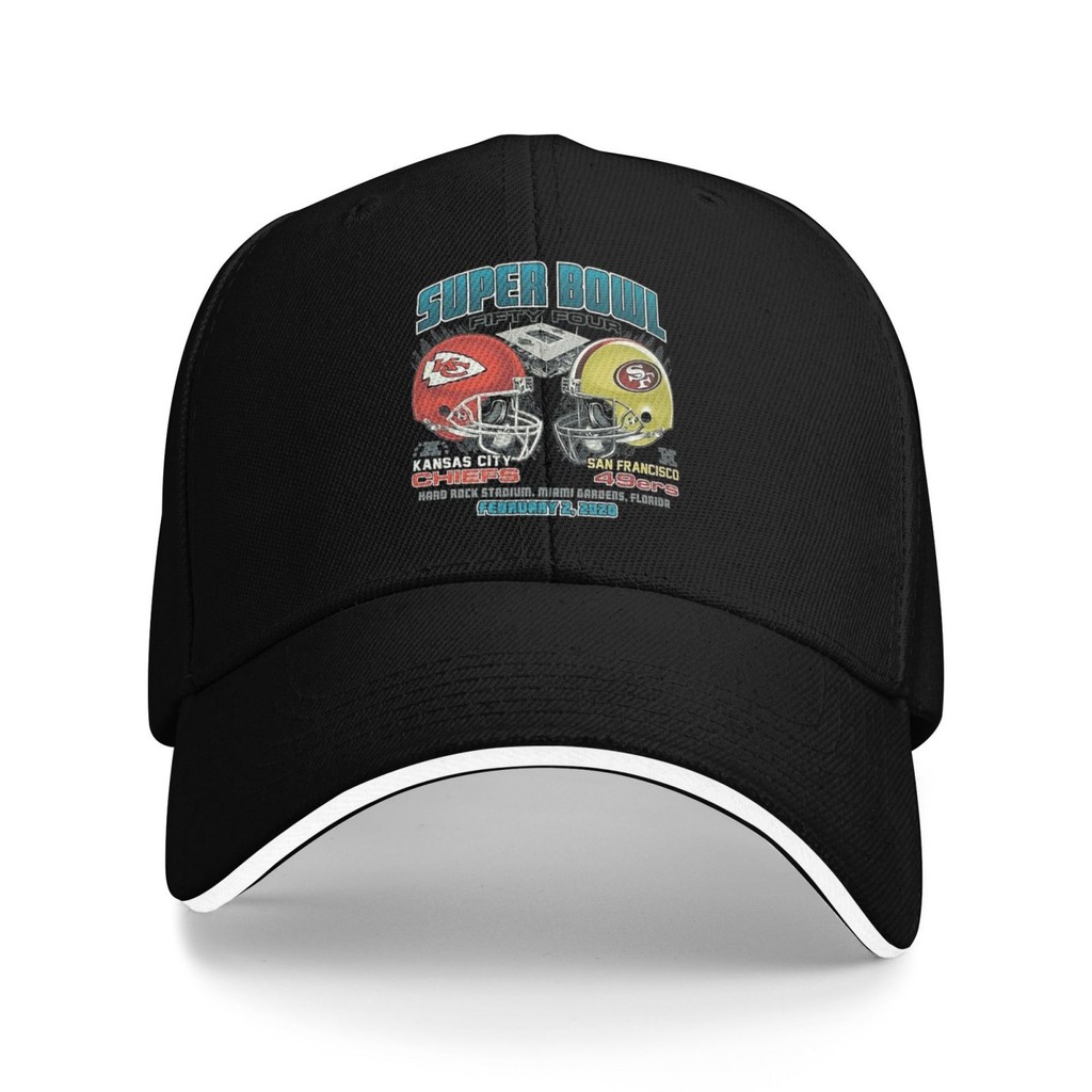 Super Bowl 54 Chiefs Vs 49Ers Hipster In Hình Mũ Bóng Chày Ngộ nghĩnh