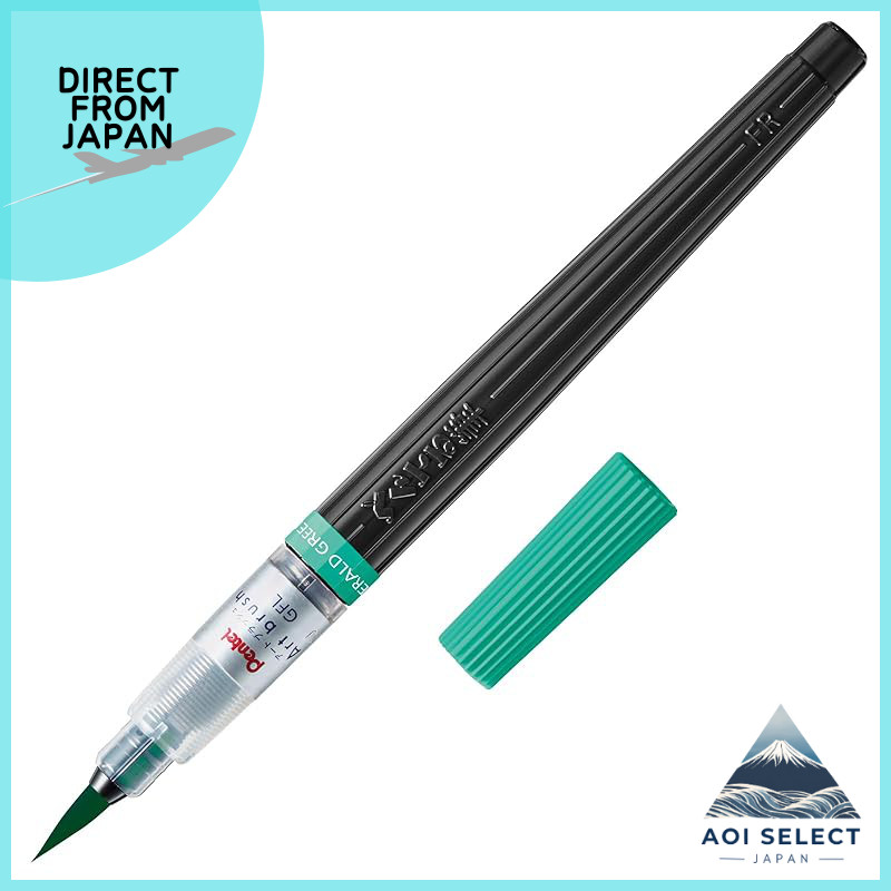 Pentel Color Brush Pen Art Brush Emerald Green XGFL-162