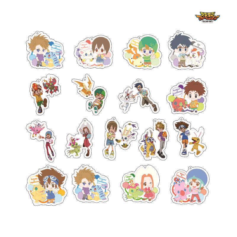 Mặt dây chuyền Digimon Yagami Taichi Ishida Yamato Móc khóa