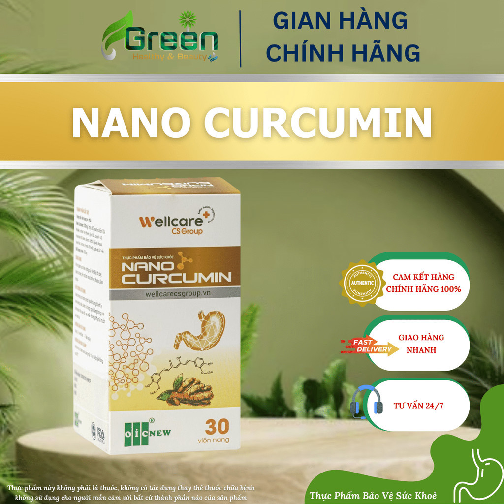 [TPBVSK] NANO CURCUMIN – Nano Curcumin Tinh Chất (Lọ 30 viên)