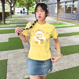 Áo Baby Tee PINKSTORE29 In Hình Chú Vịt Say Hi A51076