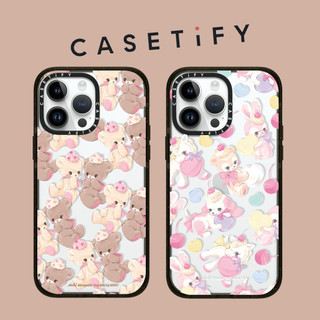 Casetify dễ thương Fantasy Sweet Candy Bear Vỏ điện thoại Acrylic trong suốt cho iPhone 15 Pro Max 14 Plus 13 ProMax 12 12Pro 11 Vỏ bảo vệ cứng bằng điện thoại chống sốc